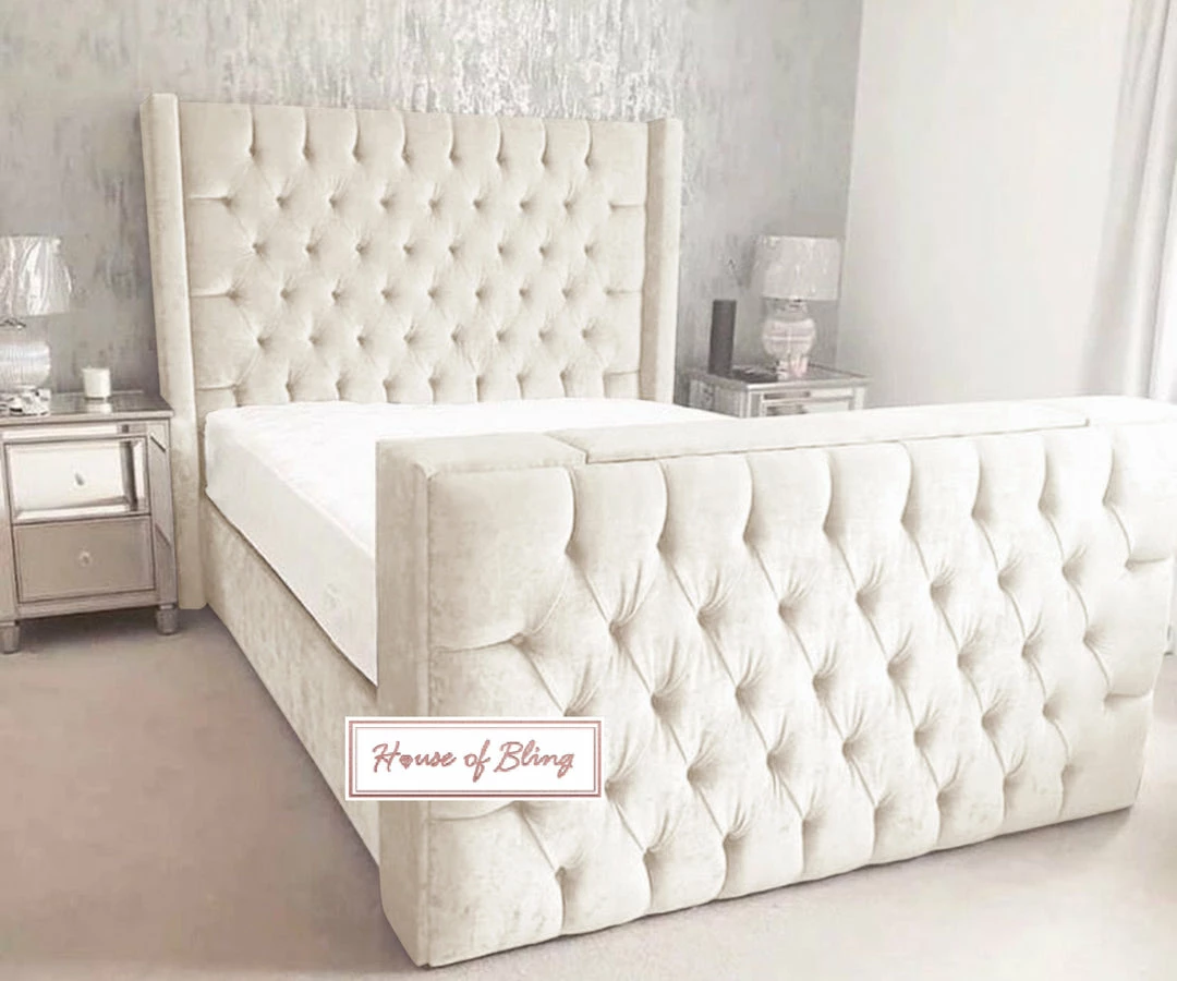 House Of Bling Furniture Boutique Luxury Beds Royal Chelsea TV Bed 4 House Of Bling Furniture Boutique Luxury Beds Royal Chelsea TV Bed