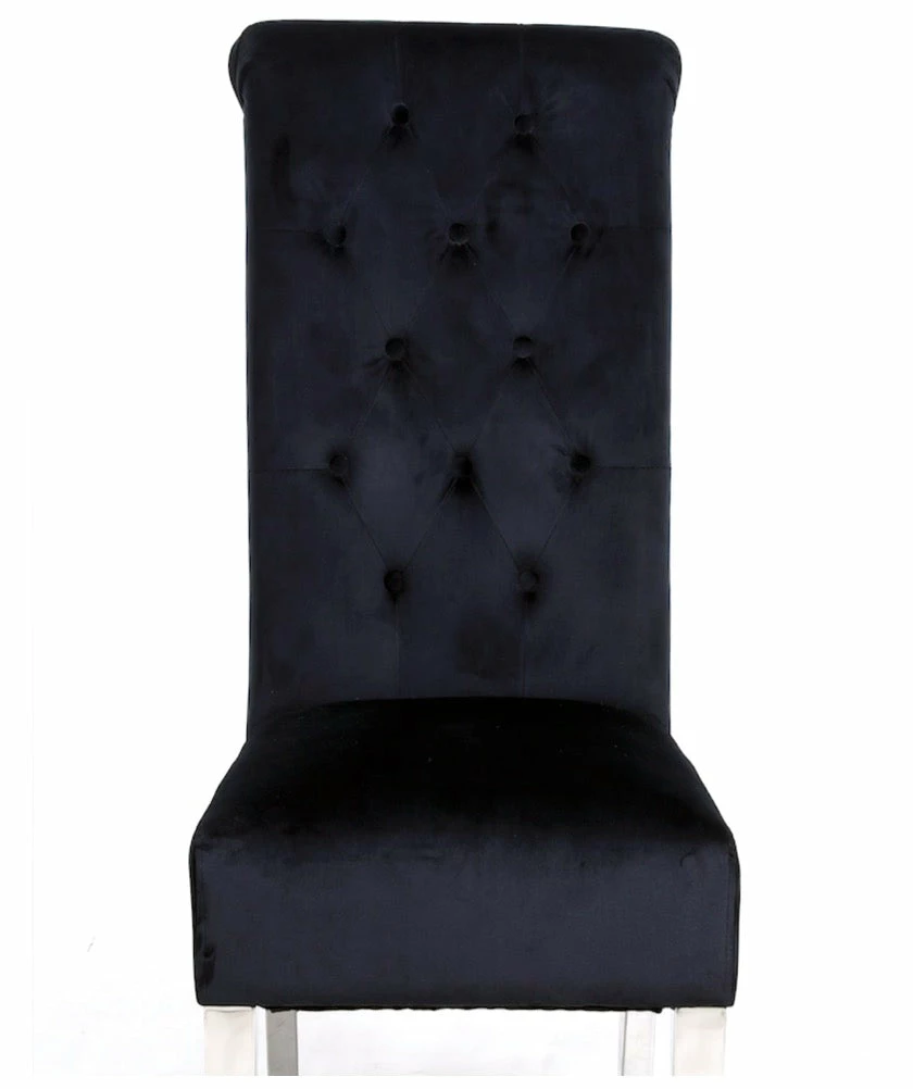 House Of Bling Furniture Boutique Dining Chairs Elsie Dining Chair Black Velvet 5 House Of Bling Furniture Boutique Dining Chairs Elsie Dining Chair Black Velvet