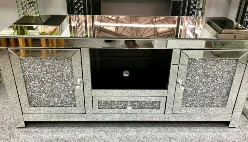 House Of Bling Furniture Boutique Crushed Diamond Tv Cabinet TV Cabinets 3 House Of Bling Furniture Boutique Crushed Diamond Tv Cabinet TV Cabinets