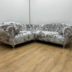 House Of Bling Furniture Boutique Corner Sofas Sale Item Lustro Fabric Roseanna Corner Sofa