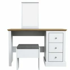 House Of Bling Furniture Boutique Plymouth Dressing Table Set In White