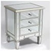House Of Bling Furniture Boutique Valencia Bedside 3 Drawers Antique Silver Valencia Range