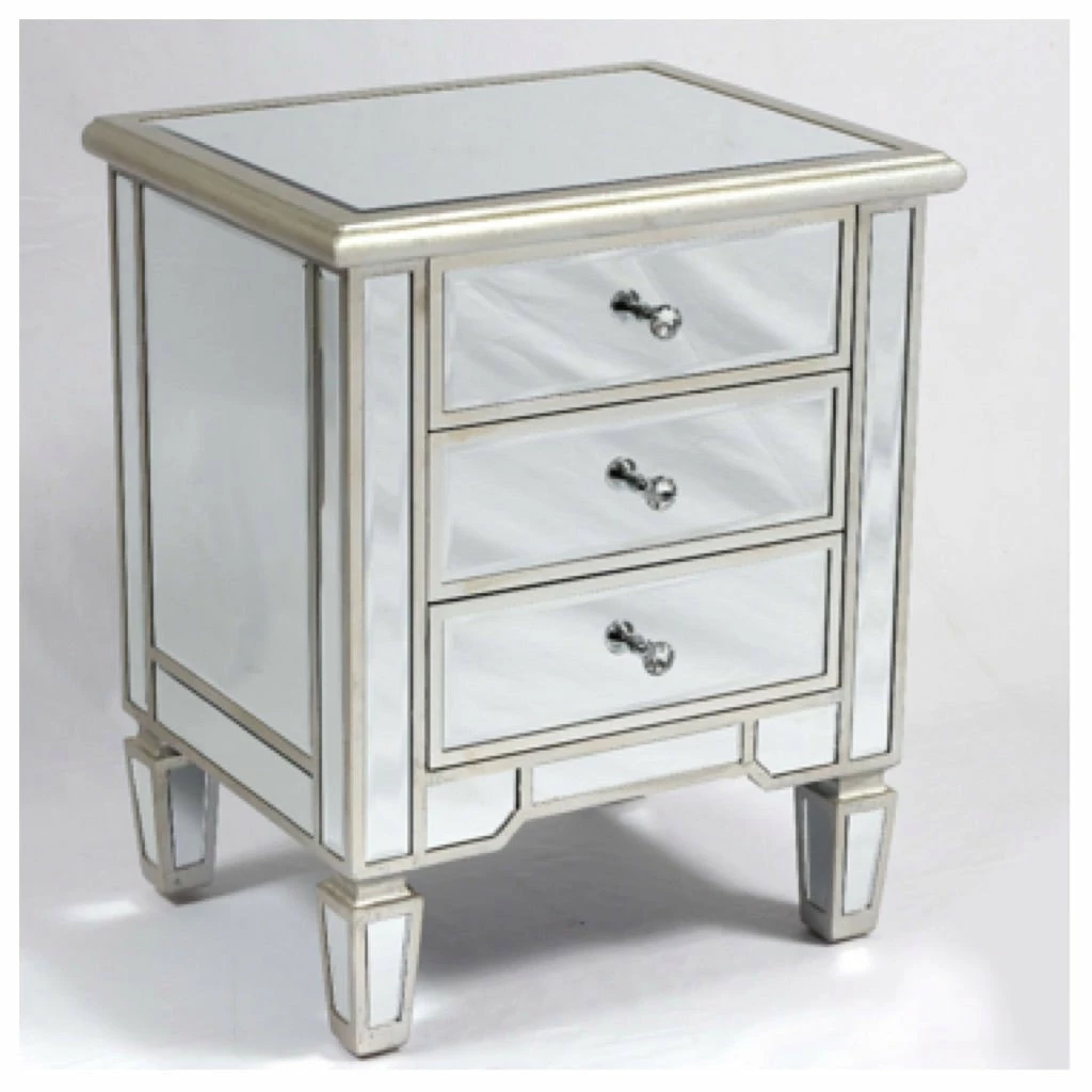 House Of Bling Furniture Boutique Valencia Bedside 3 Drawers Antique Silver Valencia Range 3 House Of Bling Furniture Boutique Valencia Bedside 3 Drawers Antique Silver Valencia Range