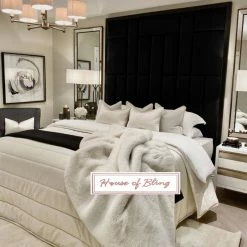 House Of Bling Furniture Boutique Brick Lane Wallboard Complete With Bedbase Luxury Beds