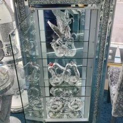 House Of Bling Furniture Boutique Crushed Diamond Display Cabinet Cabinets