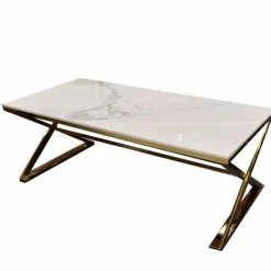 House Of Bling Furniture Boutique Geo Coffee Table In Gold Coffee Tables