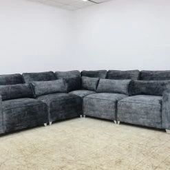 House Of Bling Furniture Corner Sofas Hunter Corner Sofa In Monaco Fabric