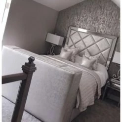 House Of Bling Furniture Boutique Mirrored Cheshire TV Bed Luxury Beds