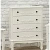 House Of Bling Furniture Boutique Antionette Chest Of 4 Drawers White