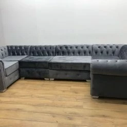House Of Bling Furniture Boutique Buy 6ft X 12ft X 6ft Chesterfield U Shape Sale Online-HouseofBling