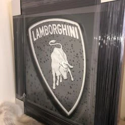 House Of Bling Furniture Boutique 3D Art Prints Lamborghini Logo Picture