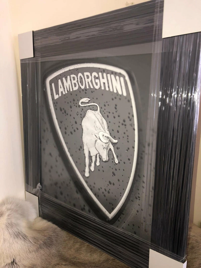 House Of Bling Furniture Boutique 3D Art Prints Lamborghini Logo Picture 3 House Of Bling Furniture Boutique 3D Art Prints Lamborghini Logo Picture