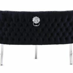 House Of Bling Furniture Boutique Valentino Bench Black Dining Chairs
