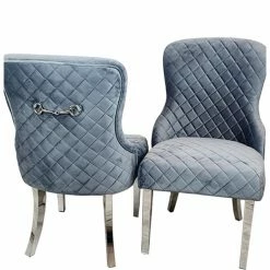 House Of Bling Furniture Boutique Ariana Marble X Grey Marble Table Top With Chairs