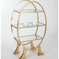 House Of Bling Furniture Boutique Gold Leaf GIN Display Unit