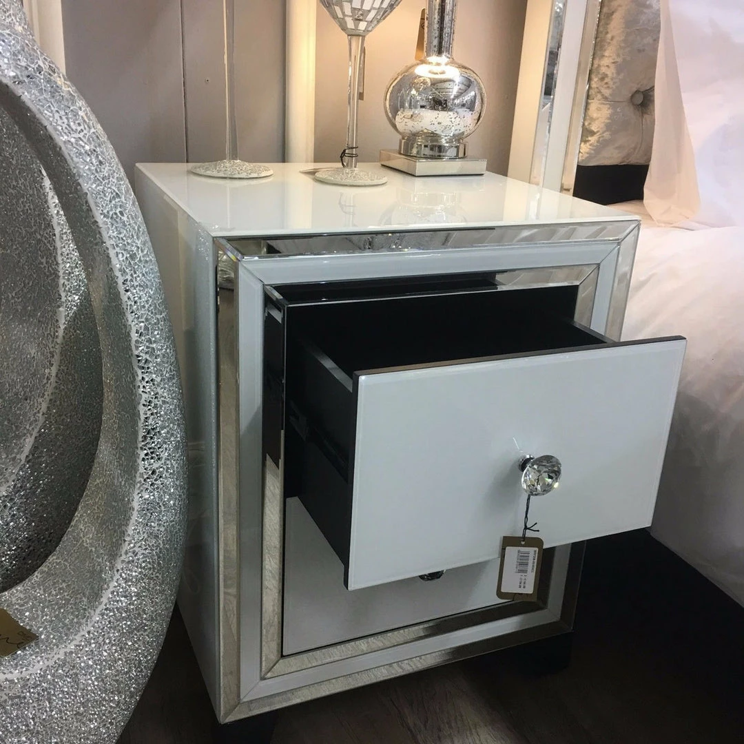 House Of Bling Furniture Boutique Bedside Cabinets White Atlanta 3 Drawer Bedside Tables 7 House Of Bling Furniture Boutique Bedside Cabinets White Atlanta 3 Drawer Bedside Tables