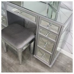 House Of Bling Furniture Boutique Sapphire Mirrored Dressing Table Set Dressing Tables