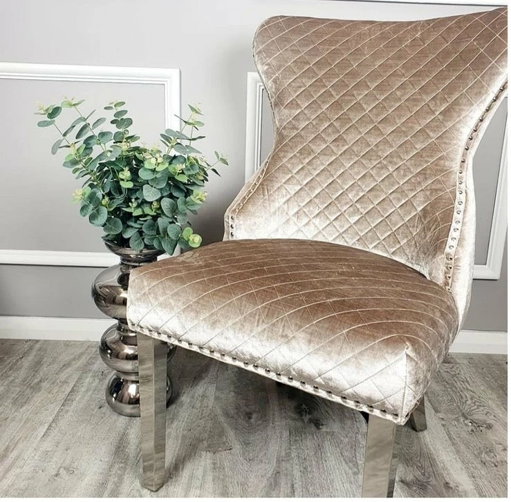 House Of Bling Furniture Boutique Valentino Champagne Velvet Chairs Dining Chairs 3 House Of Bling Furniture Boutique Valentino Champagne Velvet Chairs Dining Chairs