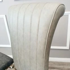 House Of Bling Furniture Boutique Platinum Leather Paris Chair Dining Chairs 7 House Of Bling Furniture Boutique Platinum Leather Paris Chair Dining Chairs