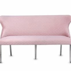 House Of Bling Furniture Boutique Valentino Bench Pink Dining Chairs