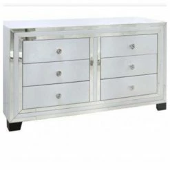 House Of Bling Furniture Boutique Atlanta White Chest Of 6 Drawers