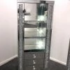 House Of Bling Furniture Boutique Cabinets Crushed Diamond 3 Shelf Display Cabinet