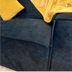 House Of Bling Furniture Boutique Navy Blue Rochester Sofa