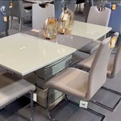 House Of Bling Furniture Milano Extending Dining Table And Chairs