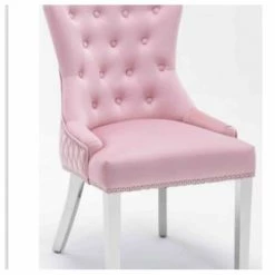 House Of Bling Furniture Boutique Louisa X Table With 4 Pink Knocker Chairs