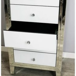 House Of Bling Furniture Boutique Bianca Tall Boy Chest Of Drawers