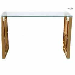 House Of Bling Furniture Boutique Lara Gold Apex Style Console Table Console Tables