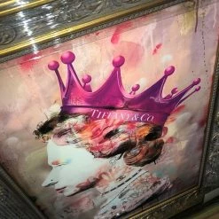 House Of Bling Furniture 3D Art Prints Queen Pink Tiffany 1st Class Stamp