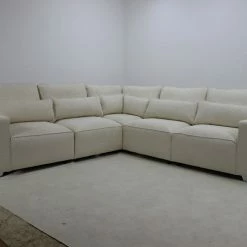 House Of Bling Furniture Corner Sofas Hunter Corner Sofa In Boucle Teddy Fabric