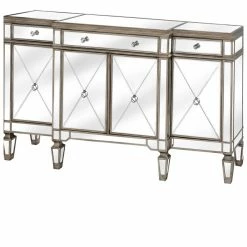House Of Bling Furniture Boutique Champagne Valencia Mirrored Sideboard With Ring Handles 7 House Of Bling Furniture Boutique Champagne Valencia Mirrored Sideboard With Ring Handles