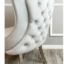 House Of Bling Furniture Boutique Chelsea Chair Light Grey Dining Chairs