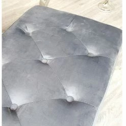 House Of Bling Furniture Boutique Benches Cambridge Dining Bench In Dark Grey Velvet