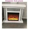 House Of Bling Furniture Boutique Fire Places Elegance Sparkle White Fireplace