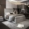 House Of Bling Furniture Boutique Grand Tara Luxury Metal Trim Bed