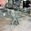 House Of Bling Furniture Boutique Dining Tables X Crushed Diamond Mirrored Dining Table