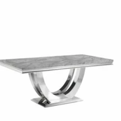 House Of Bling Furniture Boutique Dining Tables And Chairs Sets Madrid Light Grey Marble Table With Knocker Chairs