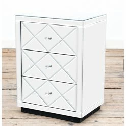 House Of Bling Furniture Boutique Diamond Glass Mirrored Bedside Table 7 House Of Bling Furniture Boutique Diamond Glass Mirrored Bedside Table