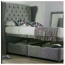 House Of Bling Furniture Boutique Beds Roma Curved Wing Back Bed