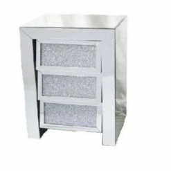 House Of Bling Furniture Boutique Crushed Diamond Indented Chest Of Drawers
