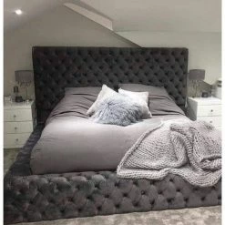 House Of Bling Furniture Boutique Beds Royal Bed 60 Inches High.