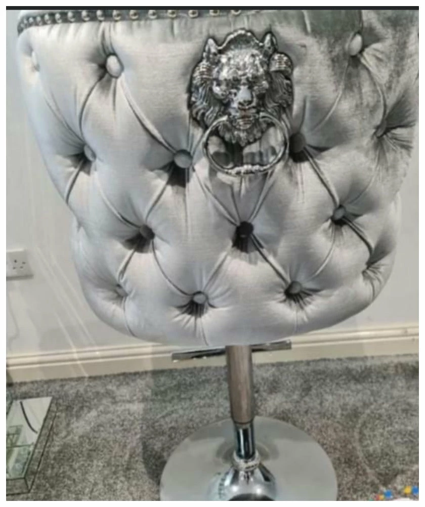 House Of Bling Furniture Boutique Valentino Brushed Silver Bar Stools 5 House Of Bling Furniture Boutique Valentino Brushed Silver Bar Stools