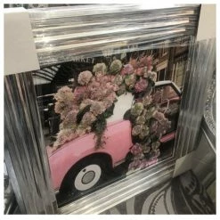 House Of Bling Furniture Boutique Stunning Flowered Pink Car Print 3D Art Prints
