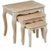 House Of Bling Furniture Boutique Distressed Oak Nest Tables Side Tables