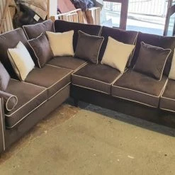House Of Bling Furniture Boutique Zara Equal Corner Sofa With Scatter Cushions And Bolsters Sofas