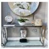 House Of Bling Furniture Boutique Diego Silver Console Table Console Tables