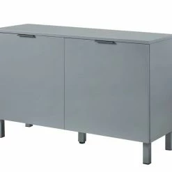House Of Bling Furniture Boutique Cambridge High Gloss Grey Small Sideboard Grey Furniture
